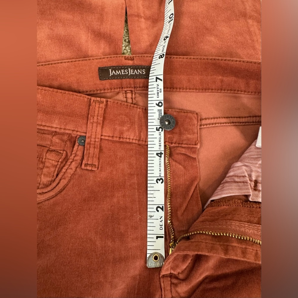 NWT James Jeans Terracotta Micro Corduroy Pants Size 25 Denim Style Womens Soft - Picture 5 of 11